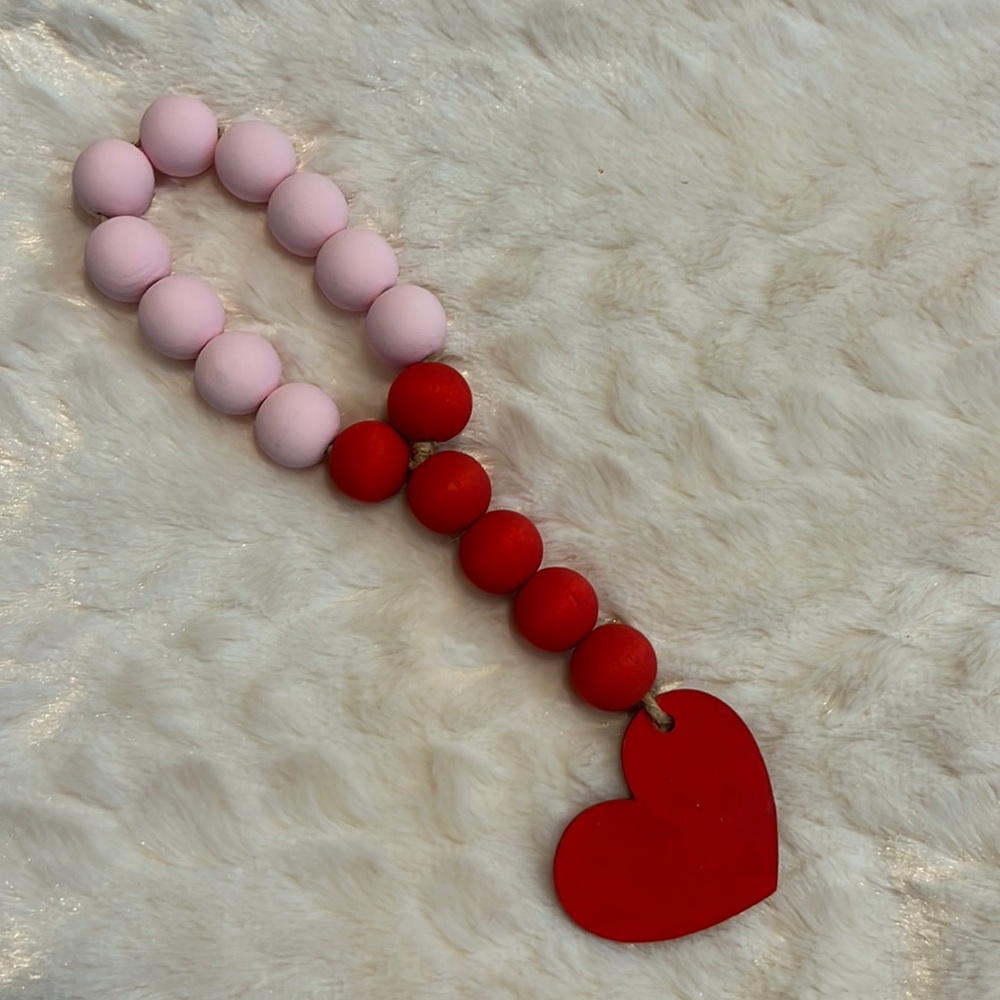 Wood bead garland